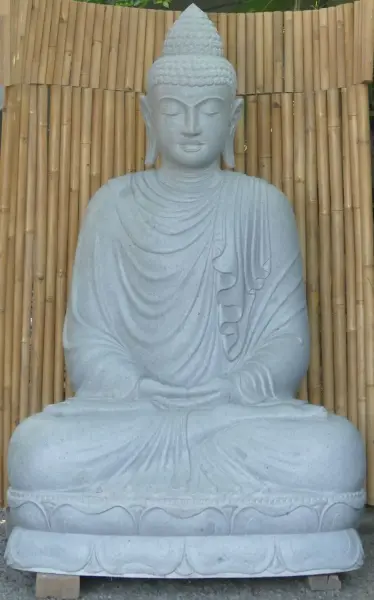 Product image 1 of the product “Seated Buddha made of Riverstone, position Dhyana , H. 220cm. ”